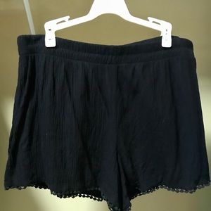 Black dress shorts